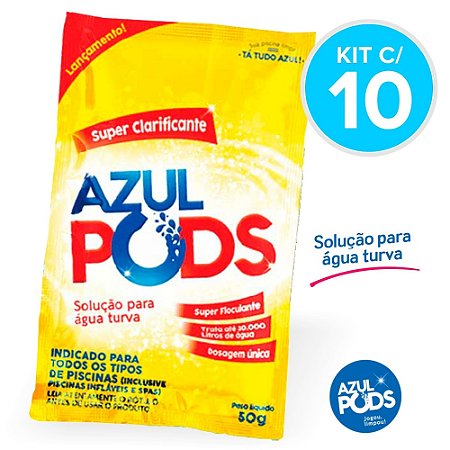 Super Clarificante AzulPods 50g - Kit c/ 10