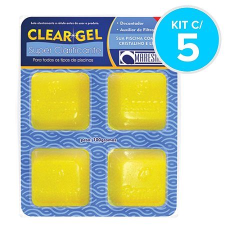 Clear Gel Super Clarificante 100G - Kit com 5