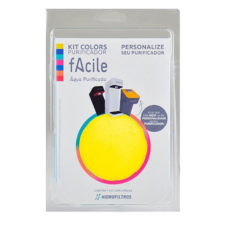 Kit Colors para Purificador de Água fAcile - Amarelo