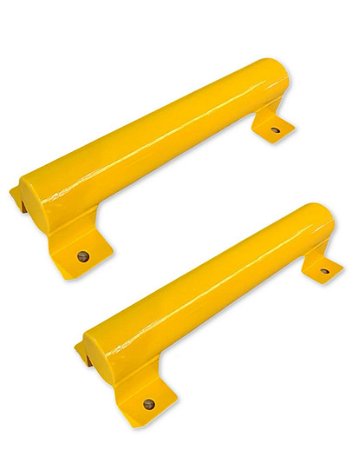 Kit 2 Bate Rodas Limitador De Vagas Estacionamento Amarelo