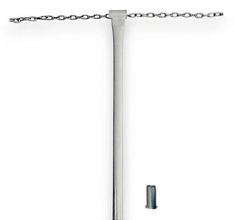 1 Limitador De Vaga + 1 Luva de Fixação Estacionamento Cinza