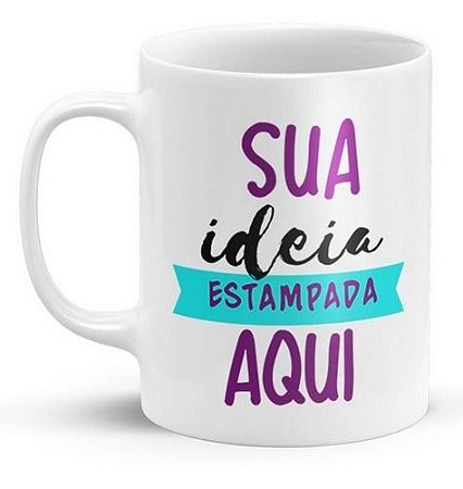 Caneca Porcelana Branca