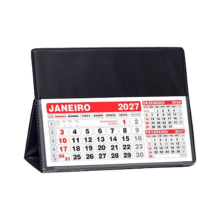 Calendário de Mesa PVC Grande Personalizado