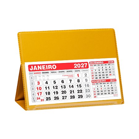 Calendário de Mesa PVC Grande Personalizado