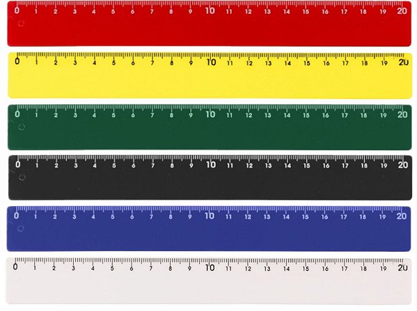 Régua Plástica 20 Centímetros Personalizada 100 Peças