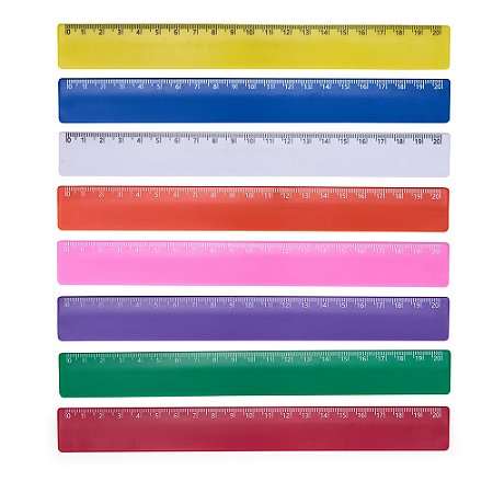 Régua Plástica 20 Centímetros Personalizada