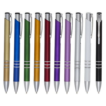 Caneta Plástica Personalizada 100 Peças