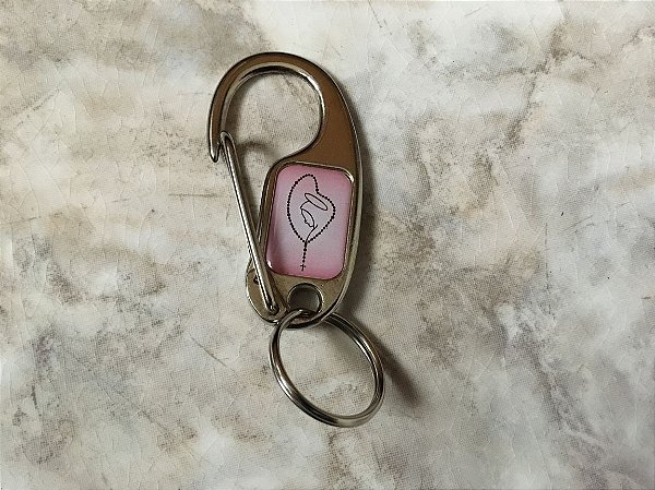 Chaveiro mosquetão anzol Personalizado 100 Peças