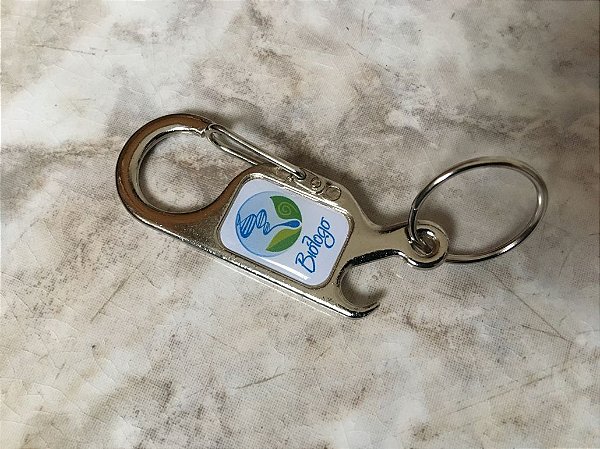 Chaveiro Mosquetão Anzol Abridor Personalizado 100 Peças