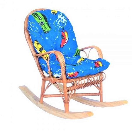 Cadeira de Balanço Infantil de Vime