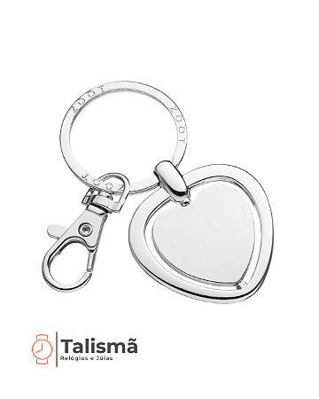 Chaveiro Personalizado Metal Coração Articulado