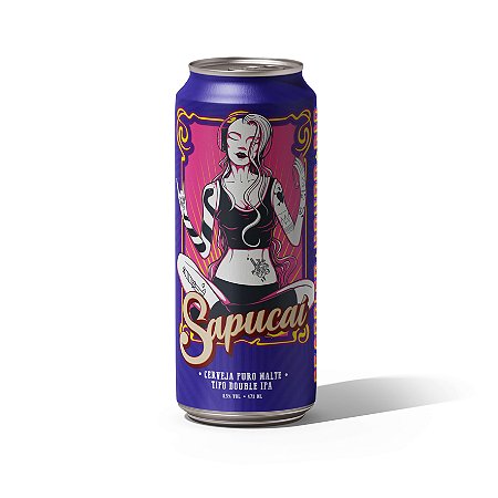 Cerveja Sapucai Classics Never Die Double IPA - Lata 473mL UNIDADE