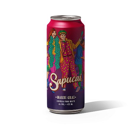 Cerveja Sapucai APA (Mardi Gras) - Lata 473mL UNIDADE