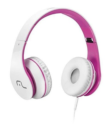 Headphone com Microfone para Celular Rosa Multilaser - PH114