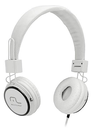 Headphone Head Fun com Microfone P2 3,5mm Hi-Fi Branco - Mul