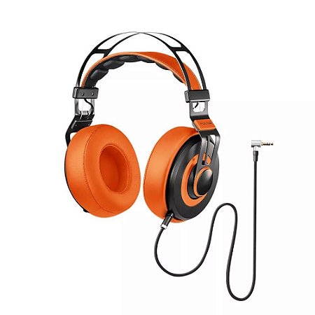 Headphone Premium Multilaser Wired Large Laranja - PH239