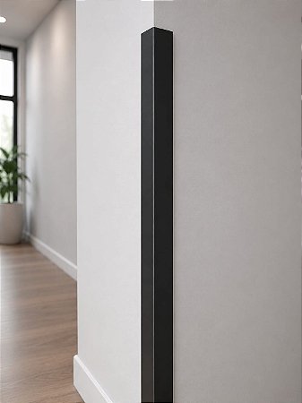 Cantoneira de Alumínio Preta 1/2" 3 Metros – 5 Barras