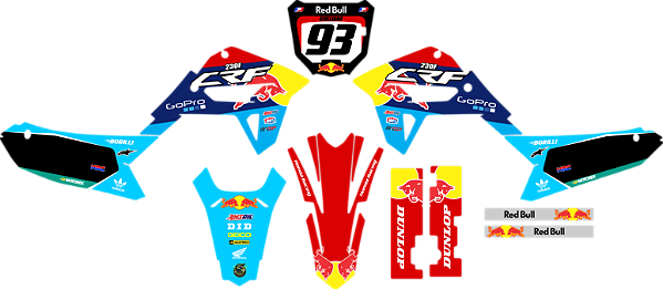 KIT ADESIVOS GRAFICOS CRF230F AMX F21 GO PRO