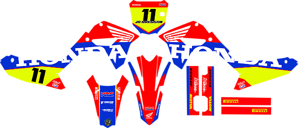 KIT ADESIVOS GRAFICOS CRF230F AMX F21 MAGIA