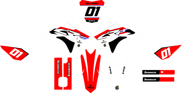 KIT ADESIVOS GRAFICOS CRF230F BIKER EL1TE NEXT ARTE MY23