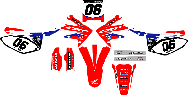 KIT ADESIVOS GRAFICOS CRF250 450 IMPORTADA TODAS AMS OIL
