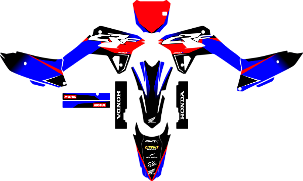 KIT ADESIVOS GRAFICOS CRF250F AMX F21 BETANIA