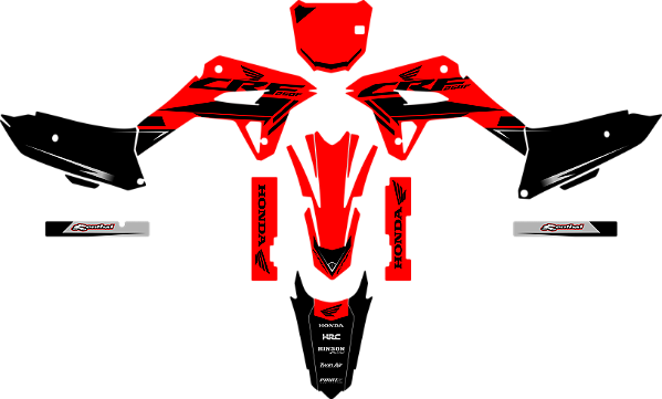 KIT ADESIVOS GRAFICOS CRF250F AMX F21 RACE