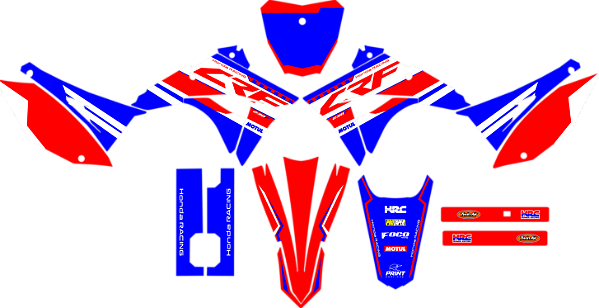 KIT ADESIVOS GRAFICOS CRF230F BIKER EL1TE NEXT PROJECT