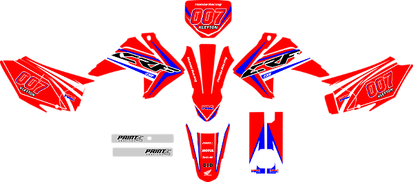 KIT ADESIVOS GRAFICOS CRF230 2015 MARIA