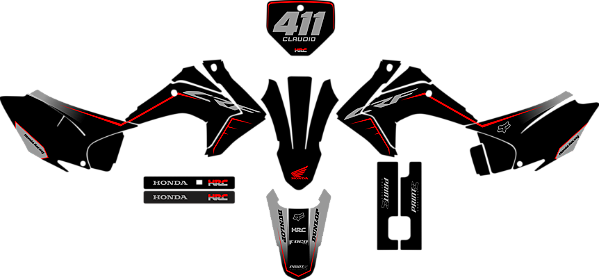 KIT ADESIVOS GRAFICOS CRF230 2015 PRO