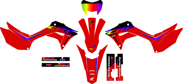 KIT ADESIVOS GRAFICOS CRF250f Original FRUTA COR