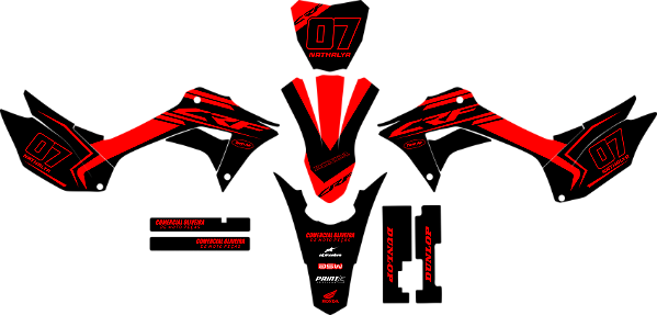 KIT ADESIVOS GRAFICOS CRF250f Original BETANIA