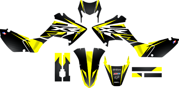 KIT ADESIVOS GRAFICOS HONDA TORNADO 250 YELLOW NEON