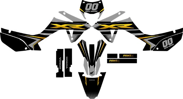 KIT ADESIVOS GRAFICOS HONDA TORNADO 250 ADVENTURE AMX Jonas Gold
