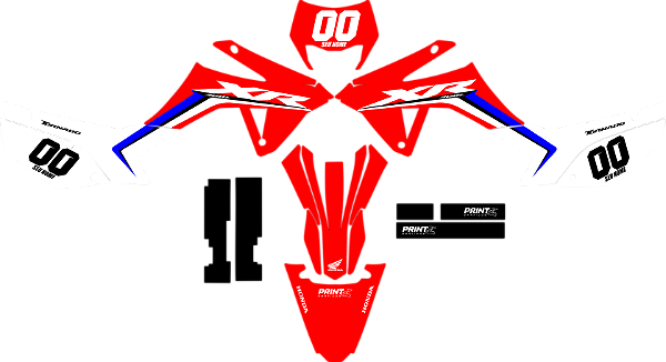 KIT ADESIVOS GRAFICOS HONDA TORNADO 250 ADVENTURE AMX Modelo Original