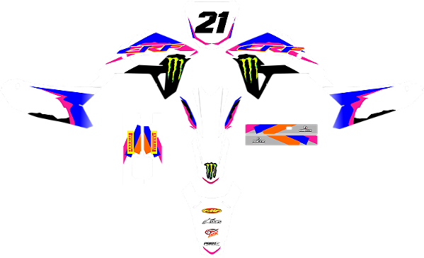 KIT ADESIVOS GRAFICOS CRF230F AMX F21 LUMA