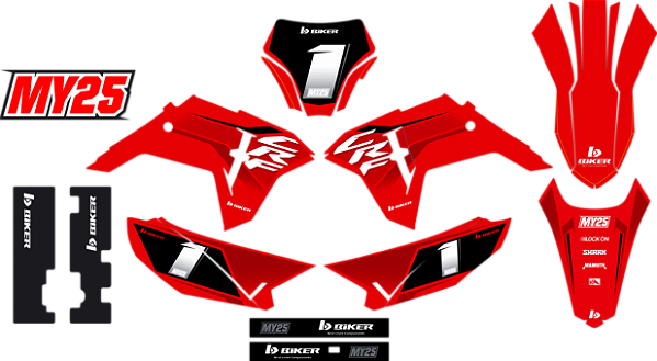 KIT ADESIVOS GRAFICOS BIKER MY25  MOTOCROSS