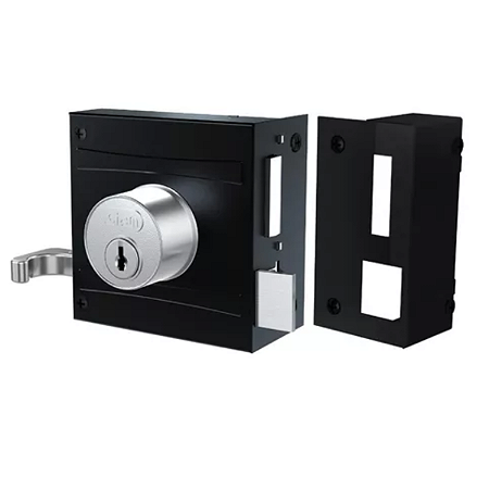 FECHADURA STAM 701/80 SOBREPOR, PRETO FOSCO
