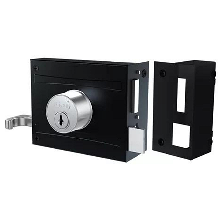 FECHADURA STAM 701/100 SOBREPOR, PRETO FOSCO