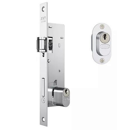 FECHADURA STAM 601 PIVOTANTE ROLETE, ESPELHO CROMADO