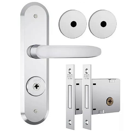 FECHADURA STAM KIT 1800/11 TETRA, ESPELHO CROMADO