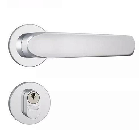 FECHADURA STAM 803/09 EXTERNA, ROSETA REDONDA CROMADA