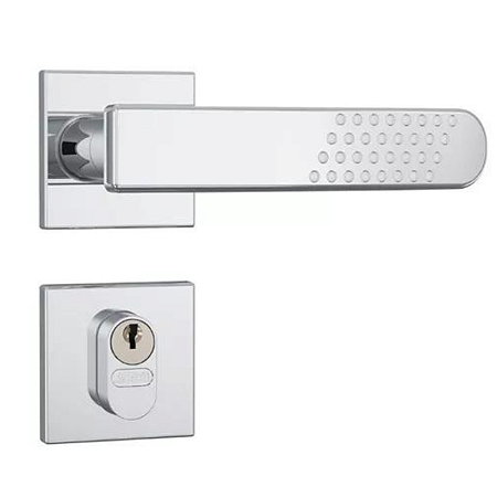 FECHADURA STAM 803/21 EXTERNA, ROSETA QUADRADA CROMADA