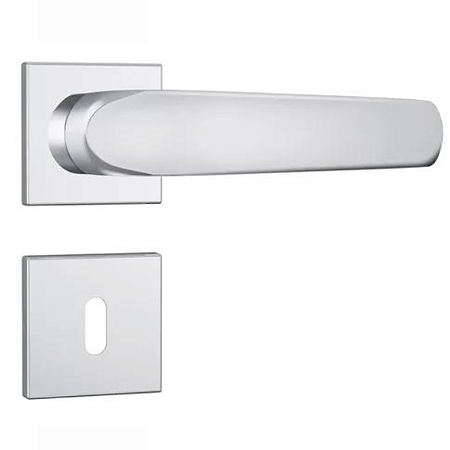 FECHADURA STAM 813/09 INTERNA, ROSETA QUADRADA CROMADA