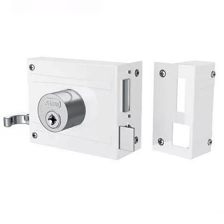 FECHADURA STAM 701/80 SOBREPOR, BRANCO