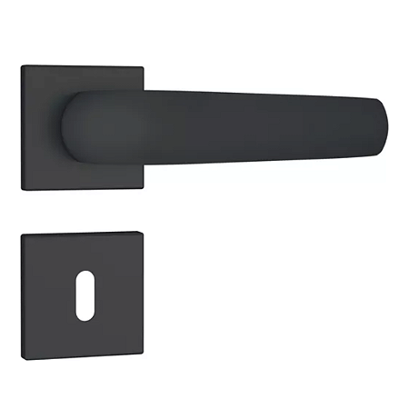 FECHADURA STAM 813/09 INTERNA, ROSETA QUADRADA PRETO FOSCO
