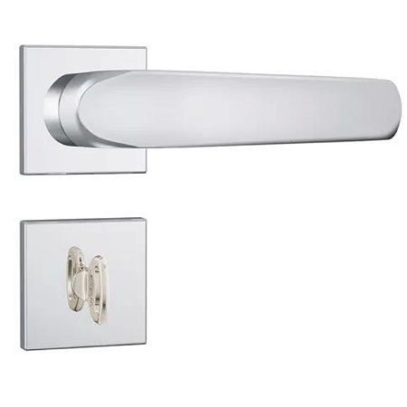 FECHADURA STAM 823/09 BANHEIRO, ROSETA QUADRADA CROMADA