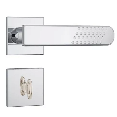 FECHADURA STAM 823/21 BANHEIRO, ROSETA QUADRADA INOX