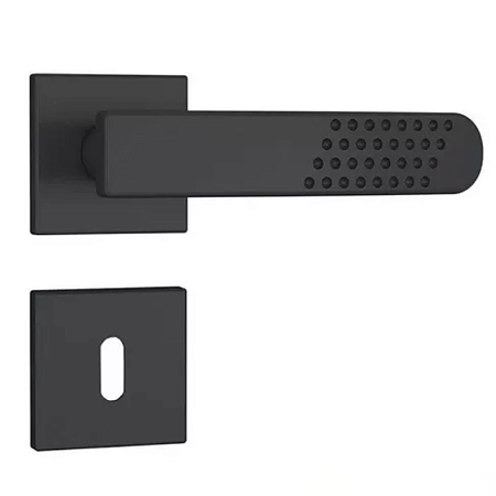 FECHADURA STAM 813/21 INTERNA, ROSETA QUADRADA PRETO FOSCO
