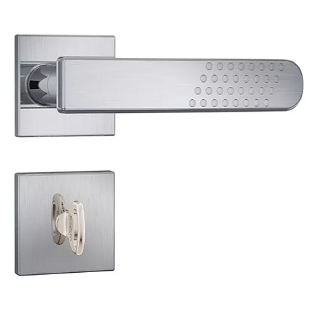 FECHADURA STAM 823/21 BANHEIRO, ROSETA QUADRADA INOX ESCOVADO